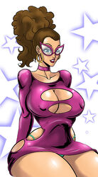 1girls big_breasts blue_eyes breasts brown_hair bust busty choker cleavage cleavage_cutout disney ear_piercing earrings eyelashes eyewear female glasses henrik-drake hhammerh hips hoop_earrings hourglass_figure huge_breasts kim_possible large_breasts legs lips lipstick long_hair mature mature_female mature_woman milf mrs._rockwaller panties piercing ponytail rsahnp solo thick thick_thighs thong tonnie_rockwaller v-string voluptuous wide_hips