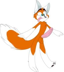 1boy 2020 anthro balls canid canine fox fur genitals hi_res humanoid_genitalia humanoid_penis kuramichan looking_at_penis male male_only mammal multicolored_body multicolored_fur orange_body orange_fur penis simple_background solo spam_(zoophobia) tail tongue tongue_out two_tone_body two_tone_fur vivienne_medrano white_body white_fur zoophobia