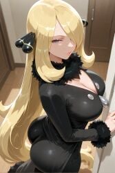 cynthia (pokemon) from pokemon by furiwif07
