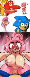 1girl 3boys ai_generated amy_rose boyfriend-girlfriend comic comparing comparing_penis cowgirl_position desperate dominant_female dubious_consent femboy feral_girl green_eyes huge_balls huge_breasts huge_cock kimmythefem knuckles_the_echidna meme muscular muscular_male pink_skin red_skin rejection sex sharp_teeth shortstack_femboy slim_waist sonic_(series) sonic_the_hedgehog sonic_the_hedgehog_(series) tails_the_fox team_sonic thick_thighs wide_hips yandere yellow_skin