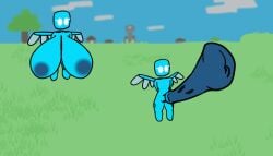 2d_animation allay_(minecraft) animated animated_gif backround big big_breasts bigger_futa blue_body breasts chibi cute dick dickgirl fairy flying gif horsecock jiggle jiggle_physics minecraft mini_wings mod sexy sexy_body small_body small_but_hung smaller_female thick_thighs
