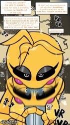 4k 9:16 absurd_res animatronic areola artist_name big_breasts big_penis bird's-eye_view black_eyebrows black_sclera blonde_hair blush blush_stickers breasts dialogue english_text eyebrows eyelashes fellatio first_person_view five_nights_at_freddy's five_nights_at_freddy's_2 genitals hair hi_res high-angle_view humanoid_genitalia humanoid_penis looking_at_viewer machine nipples oral orange_areola orange_nipples penile penis pink_blush pupils robot scottgames sex short_hair speech_bubble straight tdtbaa text toy_chica_(fnaf) watermark white_eyes white_pupils yellow_body