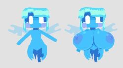 1girls allay_(minecraft) areola areolae big_breasts blue_body blue_hair blue_skin breast_expansion breasts breasts_apart fairy female female_focus female_only flying huge_boobs huge_breasts large_areolae legless lewdicrousart looking_at_viewer minecraft mojang nipples nude nude_female shortstack small_but_busty solo solo_female white_eyes wings