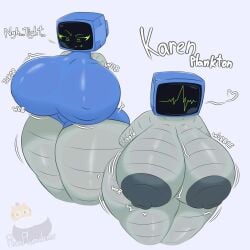 1female annoyed annoyed_expression ass big_ass big_balls big_breasts big_butt big_thighs breasts enormous_ass enormous_breasts enormous_butt enormous_thighs gigantic_ass gigantic_breasts gigantic_butt gigantic_thighs huge_ass huge_breasts huge_butt huge_thighs humanoid hyper hyper_ass hyper_breasts hyper_butt jiggling_breasts karen_plankton massive_ass massive_breasts massive_butt massive_thighs mommy nipples plumkinplumchime robot robot_girl robot_humanoid spongebob_squarepants throbbing_breasts tight_clothes tight_clothing tight_fit wobbling_breasts