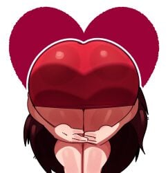 1girls ass ass_bigger_than_head ass_focus auburn_hair background bbw bending_forward bending_over big_ass breasts female female_focus female_only friday_night_funkin girlfriend_(friday_night_funkin) heart heart_symbol hips hourglass_figure large_ass majora317840 praise_da_booty_(meme) presenting presenting_ass sniffable_ass solo solo_female thick_thighs thighs wide_hips