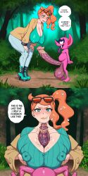 1boy 1girls ai_generated alternate_breast_size hemoglobina3 huge_ass huge_balls huge_breasts huge_cock impidimp light-skinned_female lipstick lipstick_mark lipstick_on_penis looking_at_penis penis_awe pokemon pokemon_ss pokephilia self_upload smegma sonia_(pokemon)