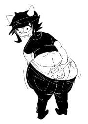 ass_cleavage ass_crack asscheeks dooj fat_ass homestuck monobutt nepeta_leijon tagme