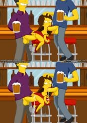 20th_century_fox beer cuffs cum cum_in_mouth cum_in_pussy cum_inside dwarf_female maya_(simpsons) oral oral_penetration sex spaca takeshi1000 the_simpsons vaginal_penetration