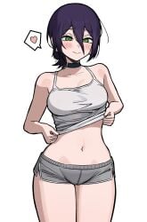 1girls 2d 2d_(artwork) 2d_artwork aguxxxuu bare_arms bare_belly bare_hands bare_legs bare_navel bare_shoulders bare_skin bare_thighs belly belly_button black-haired_female black_choker black_hair blush blush_face blushing_at_viewer blushing_female blushing_lines breasts busty busty_female busty_girl busty_teen busty_teenager chainsaw_man choker closed_mouth_smile collarbone curvaceous curvaceous_body curvaceous_female curvaceous_figure curvaceous_hips curvaceous_teenager curvy curvy_body curvy_female curvy_figure curvy_hips curvy_teen digital digital_art digital_drawing digital_drawing_(artwork) digital_media digital_media_(artwork) drawing exposed_arms exposed_belly exposed_legs exposed_navel exposed_shoulders exposed_skin exposed_thighs eyebrows_visible_through_hair female female_focus female_only fingers green-eyed_female green_eyes groin hair_between_eyes heart high_resolution highres hourglass_figure inguinal_crease inguinal_ligament large_breasts lean_figure legs_closed legs_together light_smile long_hair looking_at_viewer midriff narrow_waist navel reze_(chainsaw_man) shoulders simple_background slender_body slender_waist slim_female slim_waist smile smiley_face smiling smiling_at_viewer solo standing tank_top tank_top_aside tank_top_lift tank_top_lift_by_self teen_girl teenage_female teenage_girl teenage_tits teenager thick_thighs thighs thighs_together topwear topwear_aside topwear_lift upper_body white_background white_tank_top white_topwear wide_hips young_female young_woman
