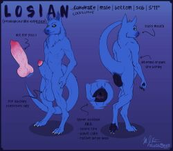 anal animal_genitalia anthro anus balls big_anus big_penis black_anus black_pawpads blue_body blue_fur claws dragon erection fur furred_dragon furred_scalie genitals green_eyes huge_anus huge_cock hyper hyper_anus hyper_genitalia hyper_penis loose_anus losian male model_sheet mythological_creature mythological_scalie mythology oddbird pawpads penis pink_penis pink_tongue presenting presenting_anus puffy_anus scalie sheath solo spread_anus spreading tongue tongue_out white_claws