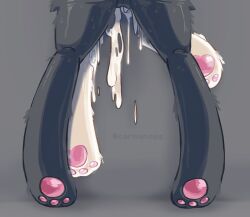 2boys carbanogg cum cum_drip cum_leaking cum_overflow cumshot furry furry_only gay implied_anal implied_penetration legs no_genitals_shown no_visible_genitalia picking_up questionable