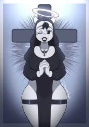 alice angel from bendy and the dark revival by beanontoast