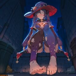 mona (genshin impact) from genshin impact by rinkoai