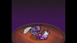 animated doggy_style elf elf_female female from_behind from_behind_position half-dragon half-elf half-elf_female horns insect_wings insectophilia insects karnedraws kyra_(lust_arcanum) lust_arcanum male/female monster monster_on_female on_all_fours pixel_animation pixel_art purple_body purple_skin sound tagme video video_games