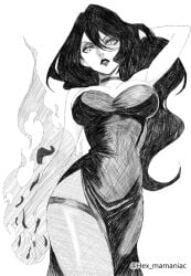 1girls 2d 2d_(artwork) 2d_artwork adult adult_female angry angry_expression angry_eyebrows angry_face arm_behind_head armpit armpit_crease armpit_peek armpits bewitching_thighs big_breasts black-haired_female black_and_white black_clothes black_dress black_hair black_lips black_lipstick black_outfit black_topwear breasts busty busty_female busty_girl child_bearing_hips clothes collarbone curvaceous curvaceous_body curvaceous_female curvaceous_figure curvaceous_hips curvy curvy_body curvy_female curvy_figure curvy_hips digital digital_art digital_drawing digital_drawing_(artwork) digital_media digital_media_(artwork) drawing dress elbows female female_focus female_only fertile_hips fingers greyscale hair_between_eyes hairless_armpits hand_behind_head head_tilt hex_mamaniac high_resolution highres hourglass_figure kim_possible large_boobs large_breasts lean_figure lips lipstick long_hair looking_at_viewer looking_down looking_down_at_viewer mature mature_female monochrome narrow_waist outfit posing presenting_armpit scowl shaved_armpits shego shoulders simple_background sketch slender_body slender_waist slim_female slim_waist solo standing thick_thighs thighs tilted_head topwear upper_body white_background wide_hips