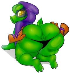 anus ass asshole big_ass blush edited fat_ass female flora_fauna green_shadow green_shadow_(pvz) panties partially_clothed peashooter_(pvz) plant plant_girl plantie plants_vs_zombies popcap pvz