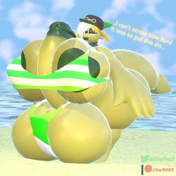 1futa 3d anthro autopaizuri balls beach big_balls big_breasts big_penis bikini breasts dinopony ear_piercing earrings english_text erection furry futa_only futanari huge_balls huge_breasts huge_cock humor hyper hyper_balls hyper_breasts hyper_penis large_breasts large_penis large_testicles looking_at_penis penis scalie skimpy solo testicles text vanilla_(dinopony)