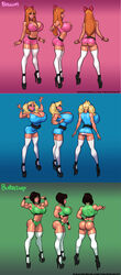 3girls adapted_costume aged_up ass ass_in_dress bare_midriff biceps big_breasts big_lips bimbo black_hair blonde_hair blossom_(powerpuff_girls) blue_eyes bracelet breasts brown_eyes bubble_butt bubbles_(powerpuff_girls) busty buttercup_(powerpuff_girls) cartoon_network character_sheet choker cleavage earrings erect_nipples female female_focus female_only full_body green_eyes high_heels hoop_earrings hourglass_figure huge_breasts large_breasts lipstick long_hair model_sheet multiple_girls muscular muscular_female navel nipple_bulge orange_hair platform_heels pose posing powerpuff_girls redhead short_hair skimpy skimpy_clothes standing tagme theofficialpit thick_lips thighhighs wide_hips