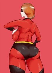 ass back_view backboob big_ass cleavage clothing disney elastigirl full_body_suit helen_parr huge_breasts large_ass large_breasts mask pixar psp(3dass) red_hair smooth_skin superheroine the_incredibles