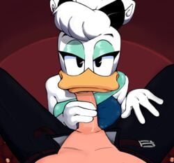 absurd_res anatid anseriform anthro avian bird daisy_duck disney duck ducktales ducktales_(2017) duo eye_contact faceless_male female handjob hi_res human human_on_anthro looking_at_another male male_human/female_anthro male_on_anthro mammal penile penis sex sin-buttons_(artist) soft_feathers straight