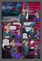 anthro brushfire buck_(brushfire) buck_(disambiguation) canid canine cervid comic duo english_text equid equine fox genitals hi_res horse male male/male mammal nude original_character penis stable text url