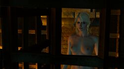 3d breasts captured cd_projekt_red ciri female_only green_eyes highres nude prison prison_cell socartos solo_female the_witcher the_witcher_(series) the_witcher_3:_wild_hunt