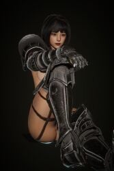 1girls 3d athletic athletic_female big_breasts bretonnia female female_only honey_select moratti pinup repanse_de_lyonesse short_hair solo solo_female warhammer_(franchise) warhammer_fantasy