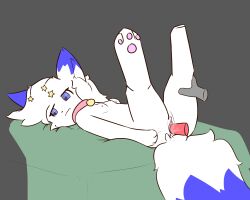 1girls anthro colar cum cum_in_pussy cum_inside dipstick_ears dipstick_tail disembodied_hand disembodied_penis eeveelution espeon female furry generation_2_pokemon grabbing_leg laying_down laying_on_back leafeon55555_(artist) nintendo oc pokemon pokemon_(species) small_breasts unsure vaginal vaginal_sex