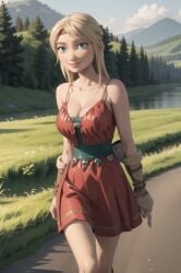 1girls ai_generated astrid_hofferson blonde_hair blue_eyes bonnieaiart cleavage curvaceous curvaceous_body curves curvy curvy_body curvy_female curvy_figure dreamworks female female female_only hourglass_figure how_to_train_your_dragon inner_sideboob light-skinned_female light_skin sideboob solo solo_female voluptuous voluptuous_female