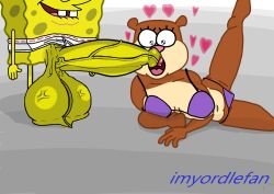 1boy 1boy1girl 1girls anthro anthro_on_anthro balls big_balls big_breasts big_penis bikini bikini_bottom bikini_top brown_skin cock erection furry furry_only huge_balls huge_cock humanoid humanoid_penis imyordlefan large_balls large_cock light_skin male/female nickelodeon penis penis_in_pussy sandy_cheeks sea_sponge smaller_female smooth_balls spongebob_squarepants spongebob_squarepants_(character) squirrel squirrel_girl tongue tongue_out veiny_penis yellow_skin