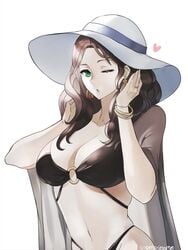 1girls brown_hair dorothea_arnault female female_only fire_emblem fire_emblem:_three_houses green_eyes large_breasts long_hair nintendo solo the_kingduke tommietomm