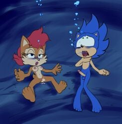 1boy 1girls anthro archie_comics byondrage cave chipmunk death drowning dying female female_death hedgehog male nude sally_acorn sega snuff sonic_(series) sonic_satam sonic_the_hedgehog sonic_the_hedgehog_(archie) sonic_the_hedgehog_(comics) sonic_the_hedgehog_(series) stryker1187 tagme underwater wildbrain