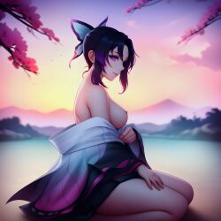 kochou shinobu from demon slayer by darklinghorny