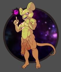 balls big_balls big_penis dragon_ball dragon_ball_super flaccid god_of_destruction male male_only mouse nude penis quitela rodent solo solo_male wkd yellow_body yellow_fur