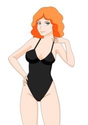 1girls alpha_channel disney disney_channel disney_xd female female_only for_sticker_use melissa_chase milo_murphy's_law pervyangel png solo sticker_template straight_hair swimsuit transparent_background transparent_png