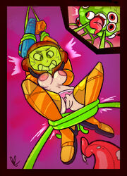 alien armor armored_samus breasts clean cute doolyboobieboy fighting helmet helmet_with_visor metroid nintendo pussy samus_aran shaven suit super_metroid tentacle varia_suit varia_suit_helmet