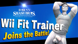 abs biceps big_arms big_penis daz3d erection hdreamsproject male male_only monster_cock penis solo_male source_filmmaker super_smash_bros. super_smash_bros._ultimate training wii_fit_trainer wii_fit_trainer_(male)