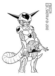 alien dragon_ball dragon_ball_z edi_shota freeza frieza frieza_(first_form) male male_only penis smooth_skin solo tagme