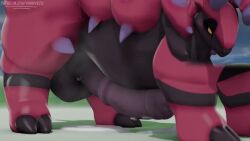 1boy 3d animal_genitalia animated arthropod audible_ejaculation audible_throbbing balls balls_clench becoming_erect big_balls big_penis cum cum_on_ground cumshot curvaceous curvy curvy_figure cutaway ejaculation equine_genitalia equine_penis erection feral flared_penis game_freak handsfree_ejaculation heartbeat heavy_throbbing horsecock huge_balls huge_cock male male_only musk musk_clouds musky_balls musky_cock nintendo orgasm penis pokémon_(species) pokemon pokemon_(species) pulsating scolipede sheath shorter_than_30_seconds solo solo_male sound steam steamy_penis tagme thick_thighs throbbing throbbing_penis video vinoveto voluptuous voluptuous_male wide_hips yellow_sclera