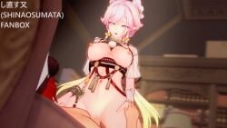 1boy 1girl1boy 1girls 3d 3d_animation :o animated animation bellybutton blonde_hair book bookshelf bottomless bracelet breasts_out breath captain_(honkai_impact) chinese_clothes chinese_hairstyle clothes_between_breasts couch cowgirl_position deep_penetration detached_sleeves diamond-shaped_pupils earrings elf elysia_(hi_love_elf)_(honkai_impact) elysia_(honkai_impact) elysia_(lunar_grace)_(honkai_impact) feixianji_(hairstyle) female from_below from_side gold gradient_eyes gradient_hair hair_behind_ear hair_ornament hair_rings hair_up half-closed_eyes hand_on_another's_hand hand_on_own_thigh hat head_tilt holding_hands honkai_(series) honkai_impact_3rd indoors jewelry koikatsu large_breasts long_hair looking_at_another looking_down low-tied_long_hair low_twintails lying lying_on_back multicolored_hair muscular_male navel nipples nude_male_clothed_female official_alternate_costume official_alternate_hairstyle official_alternate_outfit on_couch one_eye_closed open_clothes partially_undressed penis pink_hair pointy_ears purple_eyes pussy raised_eyebrows red_hair riding robe sex shinaosumata short_sleeves shuangyaji sidelocks single_earring spread_legs streaked_hair tagme thick_thighs toned toned_female toned_stomach tongue twintails vaginal_penetration very_long_hair video white_hat white_pupils white_shirt wide_sleeves wince