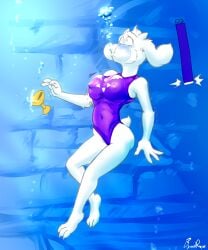 1girls asphyxiation barefoot byondrage convulsing convulsions drowning feet female panicking peril solo source_request tagme toriel undertale undertale_(series) underwater underwater_peril