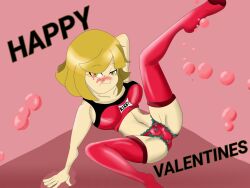 1girl 1girls air_bubble air_bubbles aquahaven blonde blonde-haired_female blonde_female blonde_hair blush blushing bubble bubbles female female_only holding_breath kirby_(series) kirby_star_allies lingerie lingerie_panties panties posing red_panties red_stockings red_water seductive seductive_pose sports_bra stockings thighs underwater water yellow_eyes zan_partizanne zxtomatofan