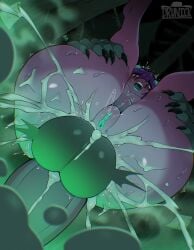 absurd_res anal anal_sex anthro ass balls big_butt bodily_fluids butt_slap cera_(ceraferis) cum cum_inside disembodied_hand disembodied_penis dragon drunkrussianman ejaculation female flat_chested forest forest_background genital_fluids genitals hair hi_res horn humanoid_genitalia male male/female male_penetrating mythological_creature mythological_scalie mythology nature nature_background nude penetration penis plant scalie sex slap solo tail thick_thighs tree vulva wide_hips