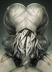1girls ass blowjob child_bearing_hips curvaceous curvaceous_ass curvaceous_body curvaceous_female curvaceous_figure curvaceous_hips curvaceous_thighs curvy curvy_body curvy_female curvy_figure curvy_hips curvy_thighs eldritch eldritch_abomination eldritch_horror female female_focus long_tongue long_tongue_fellatio looking_at_viewer monster monster_girl monster_on_male nightmare_waifu oral oral_sex sucking_penis thick thick_hips thick_legs tonguejob waifu