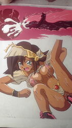 breasts brown_hair cross_section cum cum_in_pussy cum_in_uterus cum_inside dark-skinned_female dark_skin duo female green_eyes handdrawn hasamimushi human long_hair male mana_(yu-gi-oh!) nipples open_mouth penetration penis photo_(medium) pussy rape saliva scissor_insect source_request spread_legs sweat tear tears uncensored uterus vaginal_penetration x-ray yu-gi-oh!