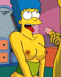 cum fjm horny hungry marge_simpson partial_male tagme the_simpsons