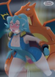 charizard from game freak by redradrebel