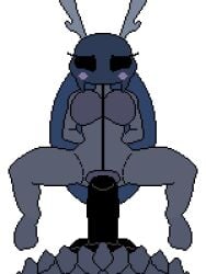 1boy 3girls animated beat_banger big_breasts big_penis black_body breasts bretta_(hollow_knight) bug cloth_(hollow_knight) dataman21_(mod_artist) dataman21_(mod_creator) hollow_knight insect insect_girl myla_(hollow_knight) paizuri penis pixel_animation pixel_art protagonist_(hollow_knight) tagme titfuck titjob transparent_background