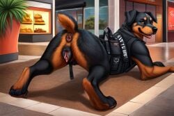 ai_generated anus feral feral_only pussy rottweiler