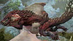 3d barlu bodily_fluids capcom claws cum dragon duo fanged_wyvern female feral flying_wyvern genital_fluids genitals hi_res male monster monster_hunter odogaron paolumu penis scales scalie source_filmmaker straight teeth toes video_games wings wyvern